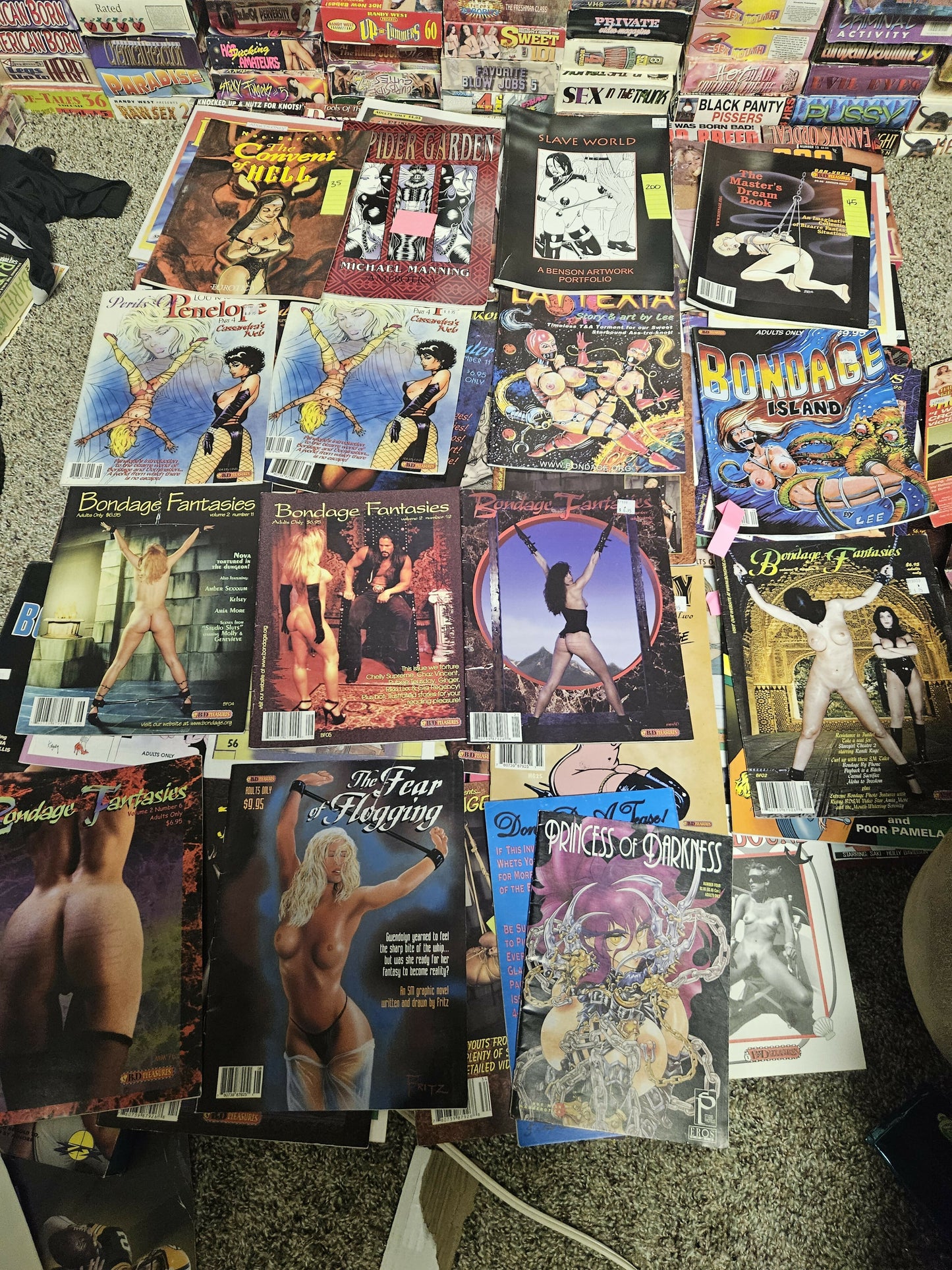 VERY RARE BDSM Comic/Magazine/VHS lot