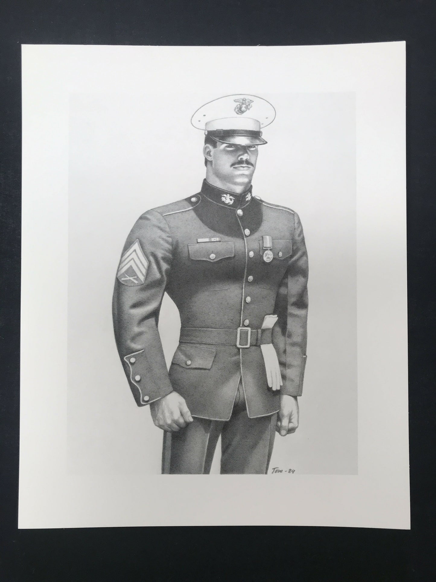 Tom of Finland 8 x 10 Print from the "California '84" Series "Mike The Marine"
