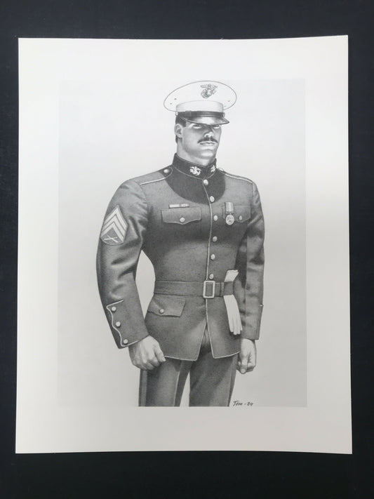 Tom of Finland 8 x 10 Print from the "California '84" Series "Mike The Marine"