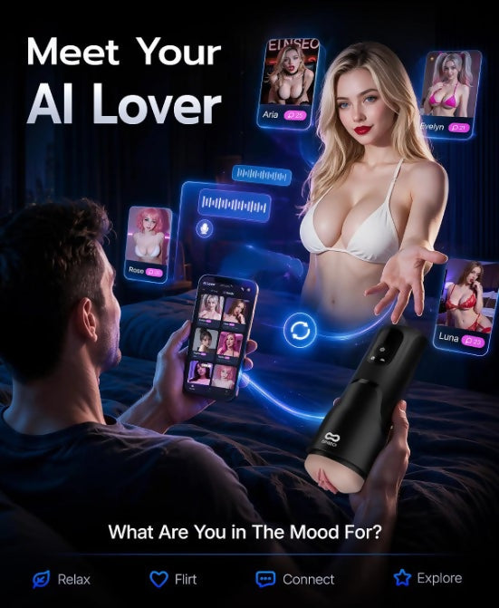 EINSEO Airbag Suction Male Masturbator & Penis Pump