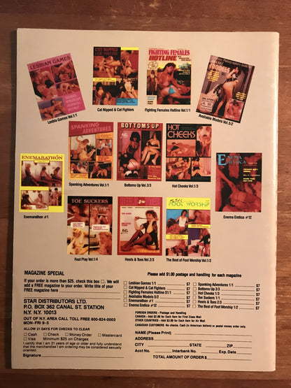 WET LETTERS 1 #6, c.1980 Star Distributors. Enema Water Sports Magazine