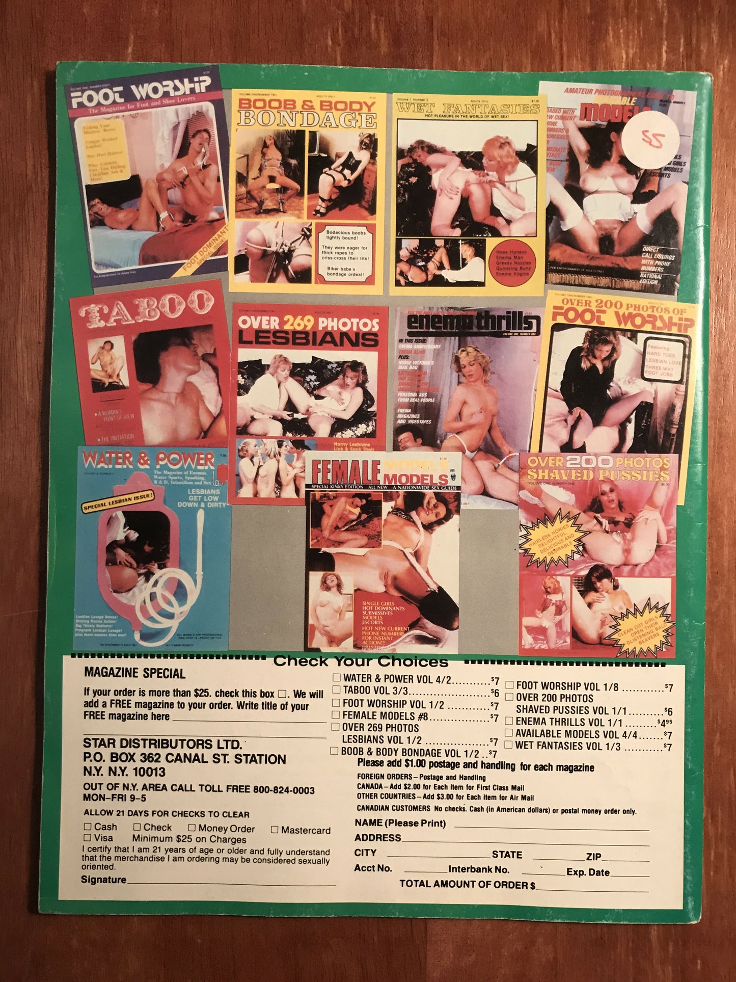 Rare WATER & POWER Vol 4 #4, c.1980 Star Distributors. Enema Water Sports Magazine