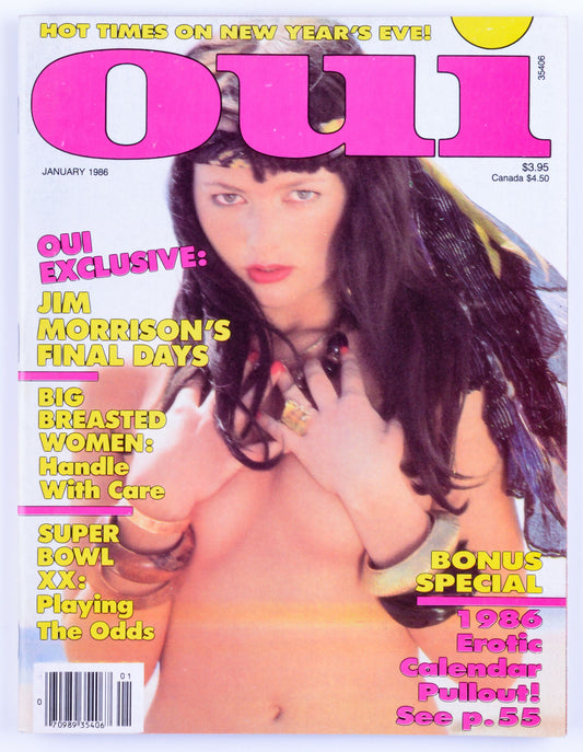 Oui January 1986 Vol. 15 No. 1 Vintage Softcore Magazine