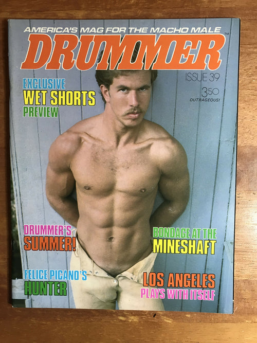Drummer #39 Gay Men's Leather Magazine 1980 Macho Male Mineshaft Bondage