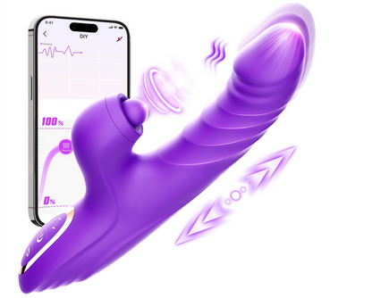 Toendi 4-in-1 Purple Thrusting Rabbit