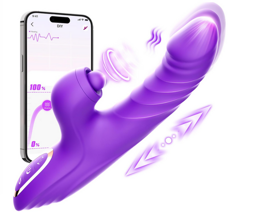 Toendi 4-in-1 Purple Thrusting Rabbit