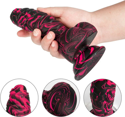 Realistic Dildo Unique 8.26 inch Colorful Dildo with Strong Suction Cup