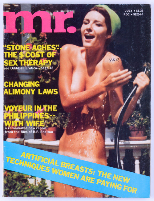 Mr. July 1974 Vol. 18 No. 7 Vintage Softcore Magazine - Fold Out Poster, Linda Neal, Margo Smith, Gina Santos, Lynn Short