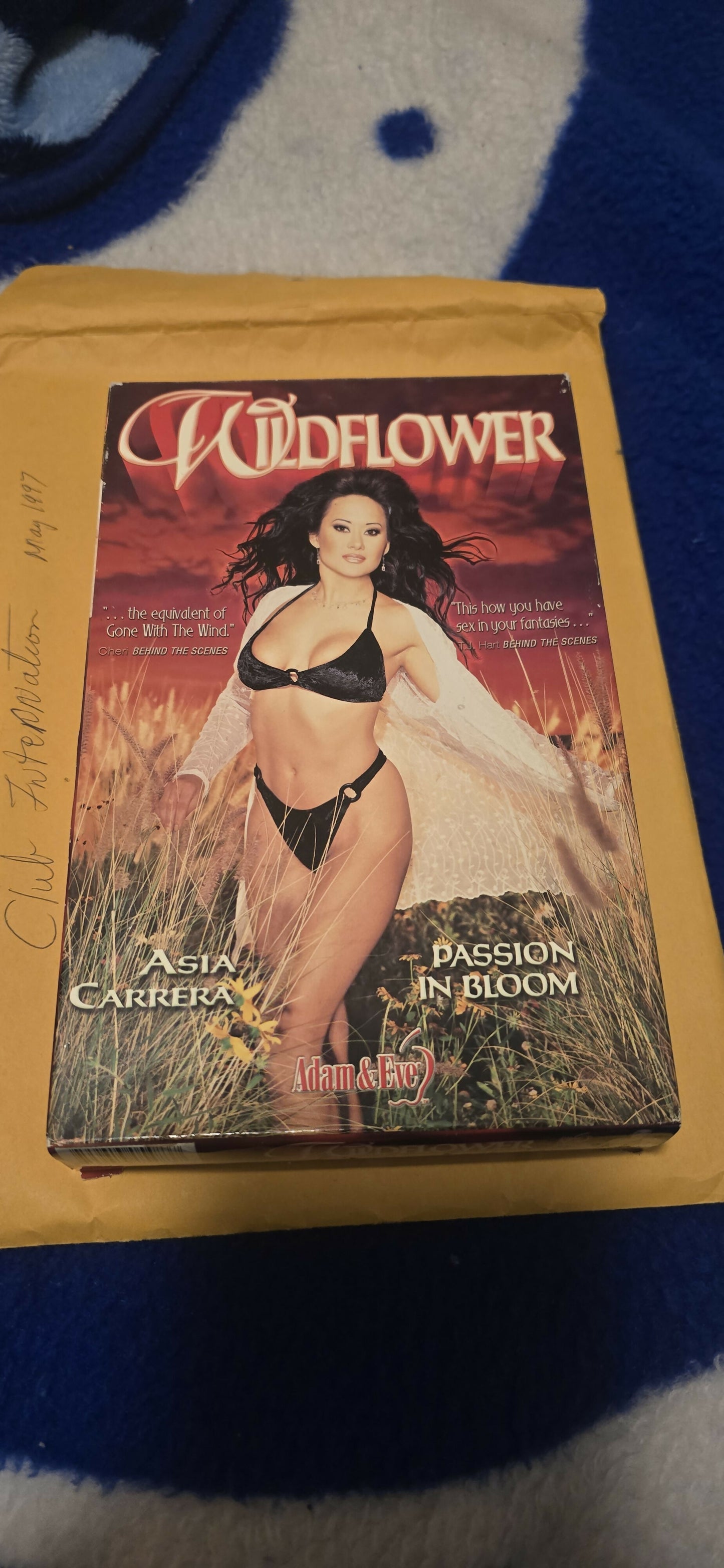 Wildflower VHS - Starring Asia Carrera - Adam & Eve - Vintage 1990s Adult Video - Passion in Bloom