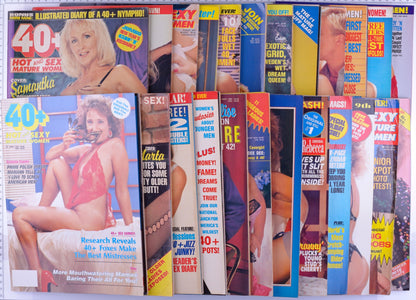 40+ By Elton Publishing Mature Adult Magazine Lot Of 24 1987 - 1994 *Fair To Good Condition*