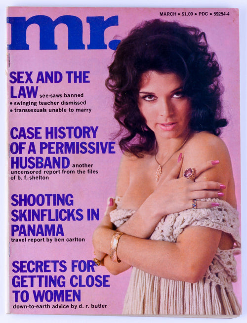 Mr. March 1974 Vol. 18 No. 4 Vintage Softcore Adult Magazine - Candy Webb