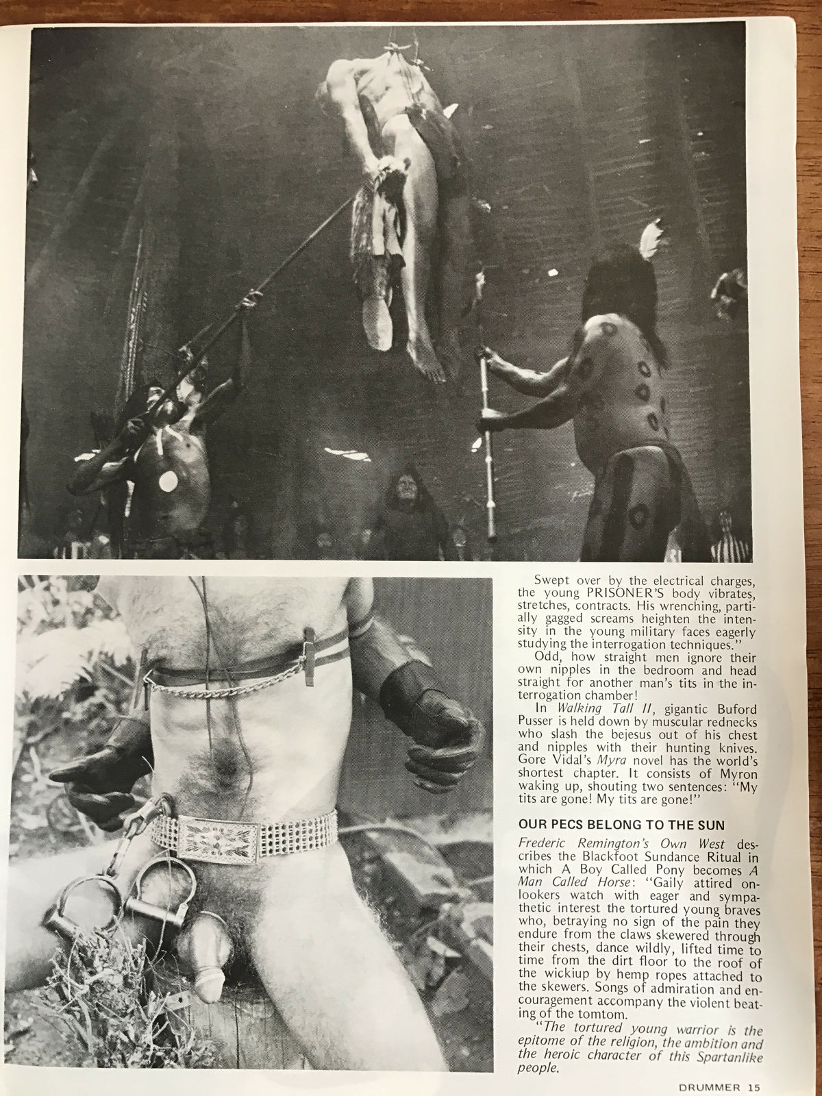 Drummer #30 Gay Men's Leather Magazine 1978 Zeus Men of Bondage Poster