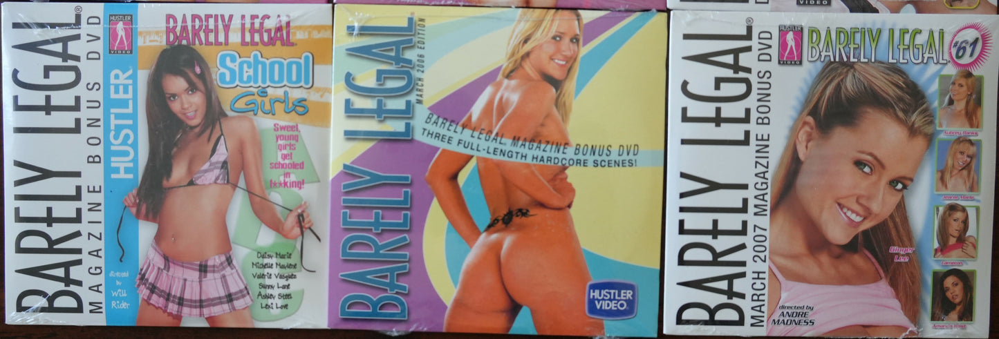 Lot of 9 XXX Barely Legal DVDs - Mid 2000s - Lot #2