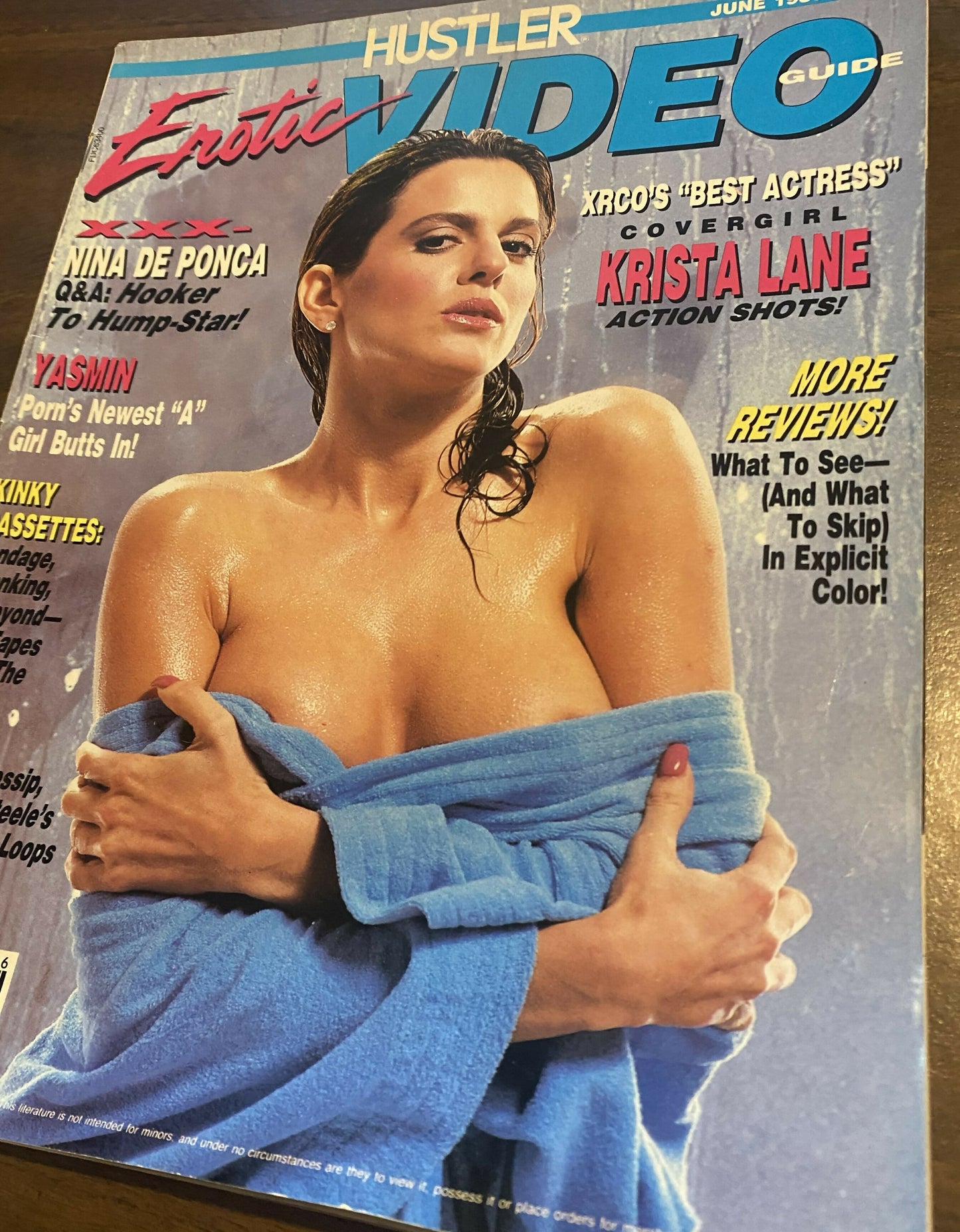 Hustler Erotic Video Guide June 1989