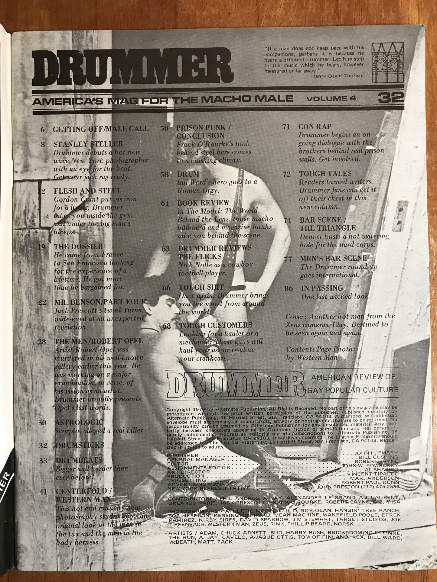 Drummer #32 Gay Men's Leather Magazine 1978 Macho Male Bill Ward