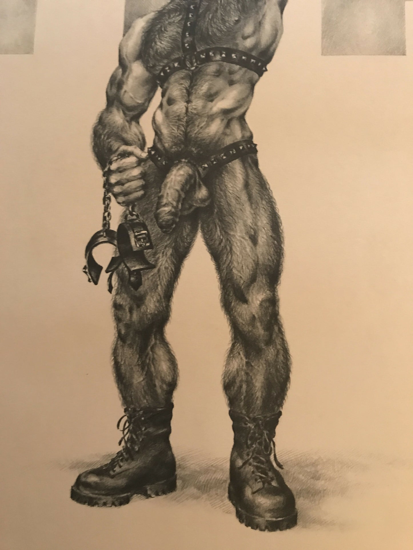 Jakal Gay Art Print Bondage Dungeon Master BDSM 1977 "Fist Fuckers of America" FFA