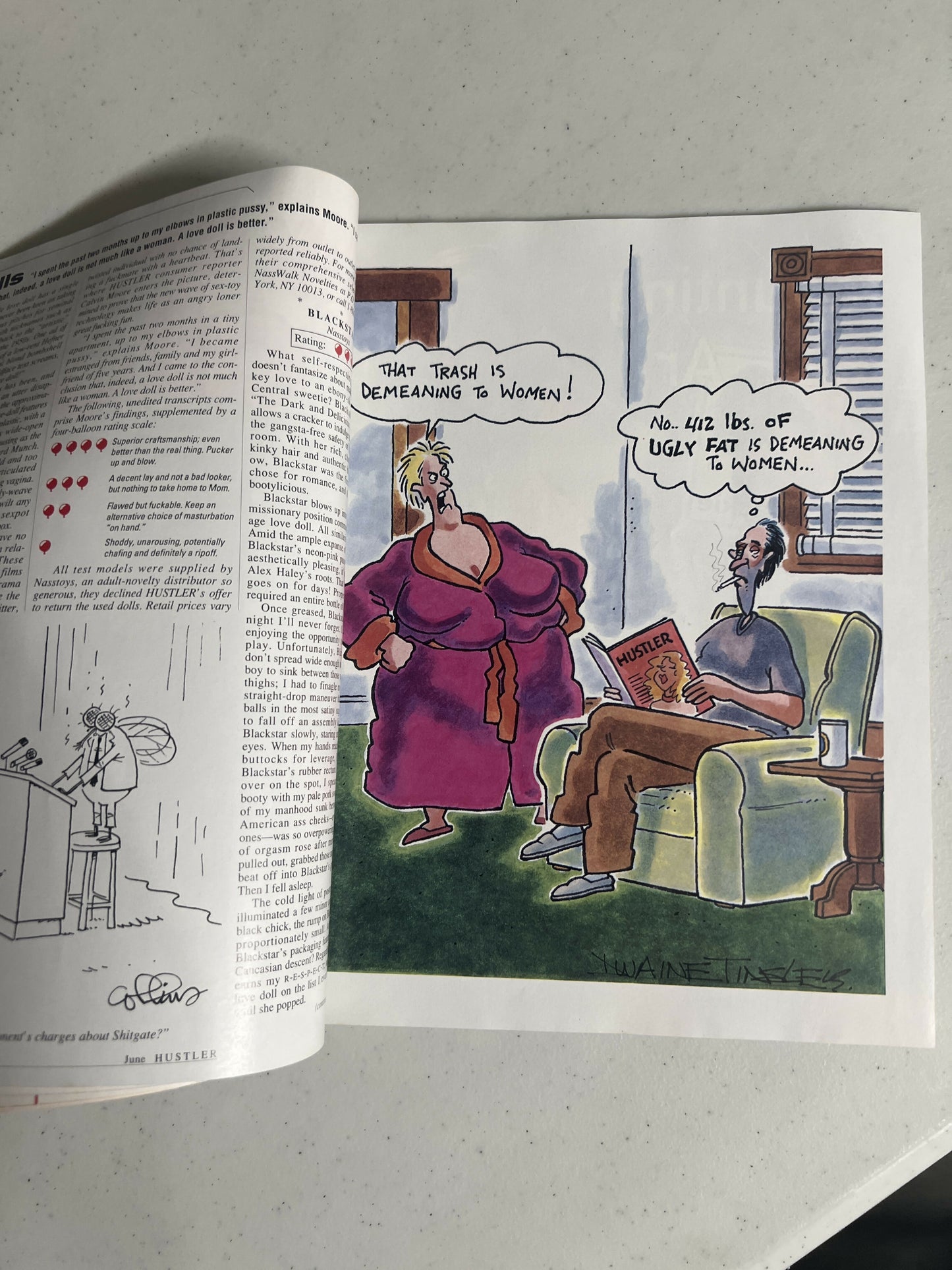 Vintage Hustler Magazine June 1997