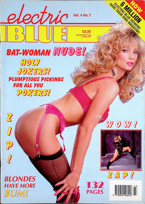Electric BLUE Vol. 4 No. 7 1990 Vintage UK Softcore Magazine