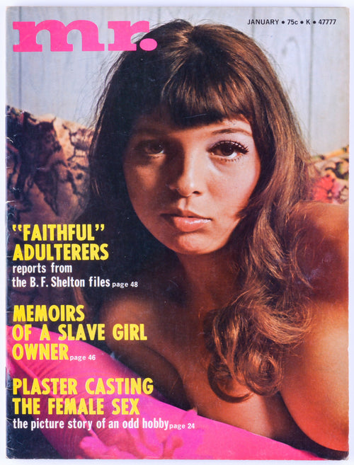 Mr. January 1973 Vol. I7 No. 3 Vintage Softcore Magazine - Fold Out Poster, Renee Bond, Eva O'Hara, Puppa
