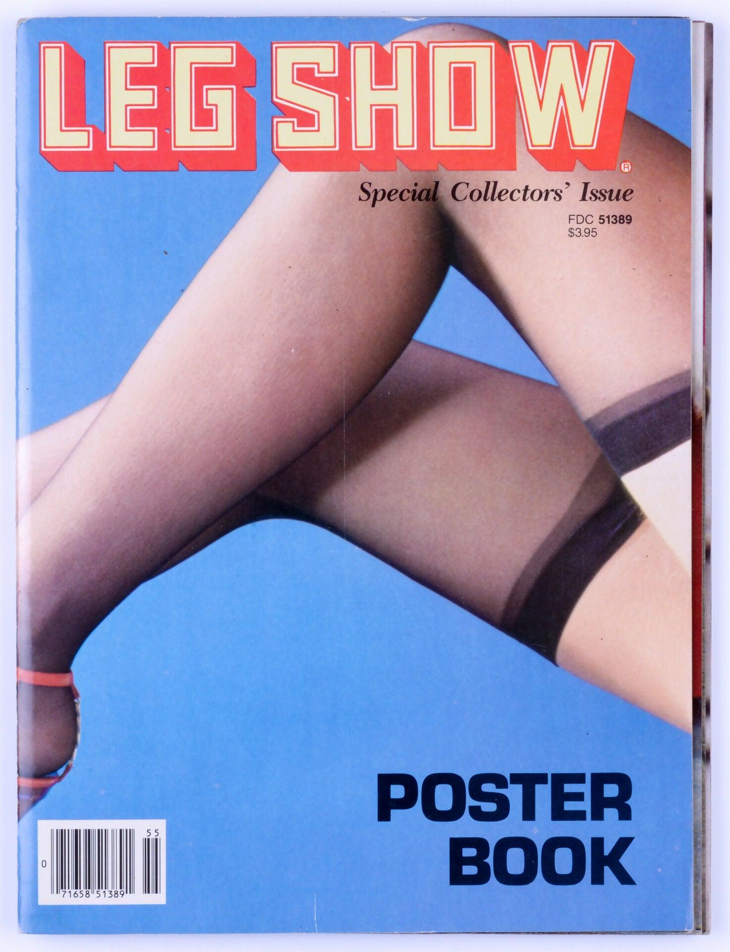 LEG SHOW POSTER BOOK Vintage Softcore Adult Magazine Special Collector's Issue Vol. 1 No. 1 1985 - Includes 8 Double Sided Posters - XXX Marketplace