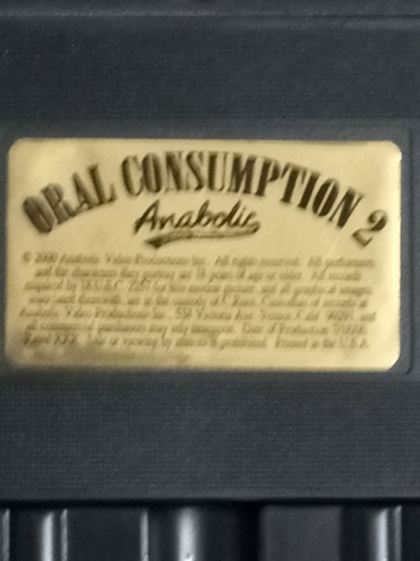 ORAL CONSUMPTION #2