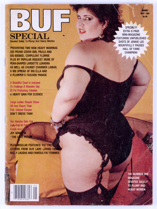 BUF SPECIAL May 1986 Vol. 18 No. 3 Vintage Softcore Adult BBW Magazine - Joy Gorge