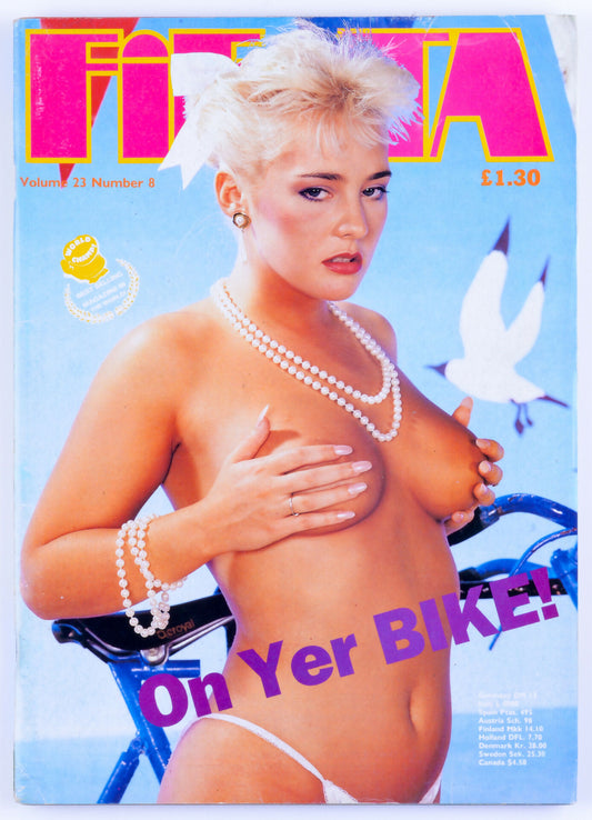 FIESTA 1989 Vol. 23 No. 8 UK Softcore Vintage Adult Magazine - Trinity Loren
