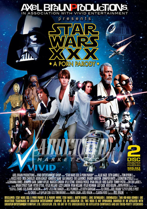 STAR WARS A PORN PARODY XXX DVD 2 DISC SET