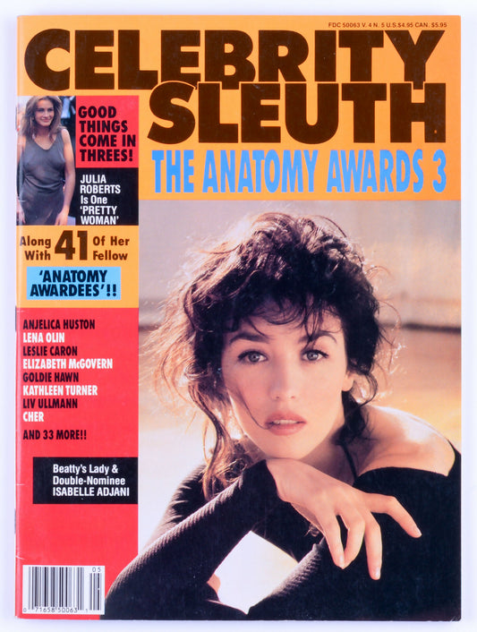 CELEBRTY SLEUTH 1991 Vol. 4 No. 5 Softcore Vintage Magazine - Goldie Hawn, Cher, Julia Roberts