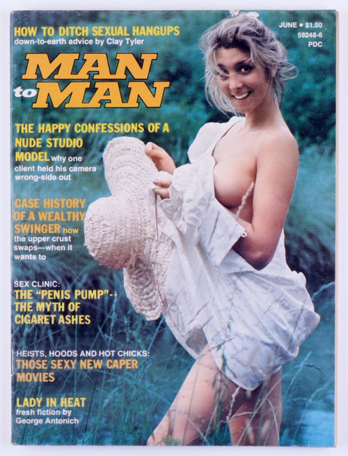 MAN TO MAN June 1975 Vol. XXV No. 4 Softcore Vintage Magazine - 2 Fold Out Posters