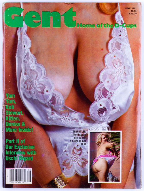 GENT Softcore Adult Big Tits Magazine Vol. 22 No. 6 June 1981 - Keli Stewart, Kitten, Uschi Digard, Jennie Lee, Yum Yum *Fair*