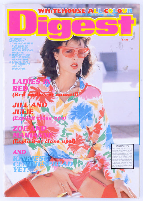 WHITEHOUSE Digest Issue 69 Softcore Vintage UK Adult Magazine Unknown Publication Date