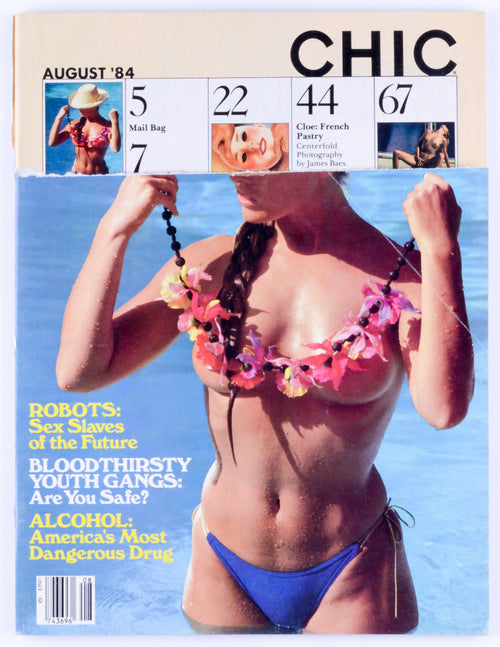 CHIC August 1984 Vol. 8 No. 10 Softcore Vintage Adult Magazine A Larry Flynt Publication