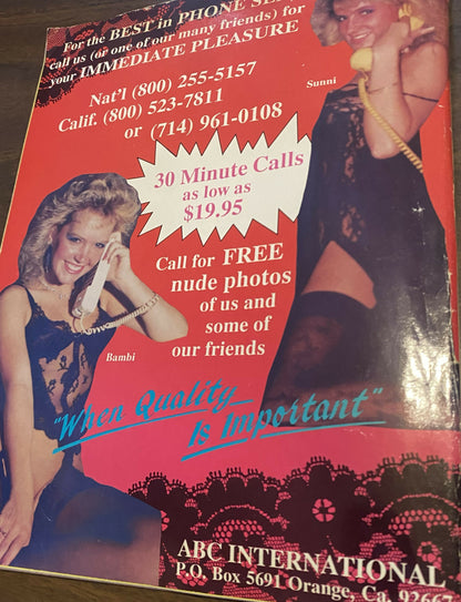 Hustler Erotic Video Guide June 1989