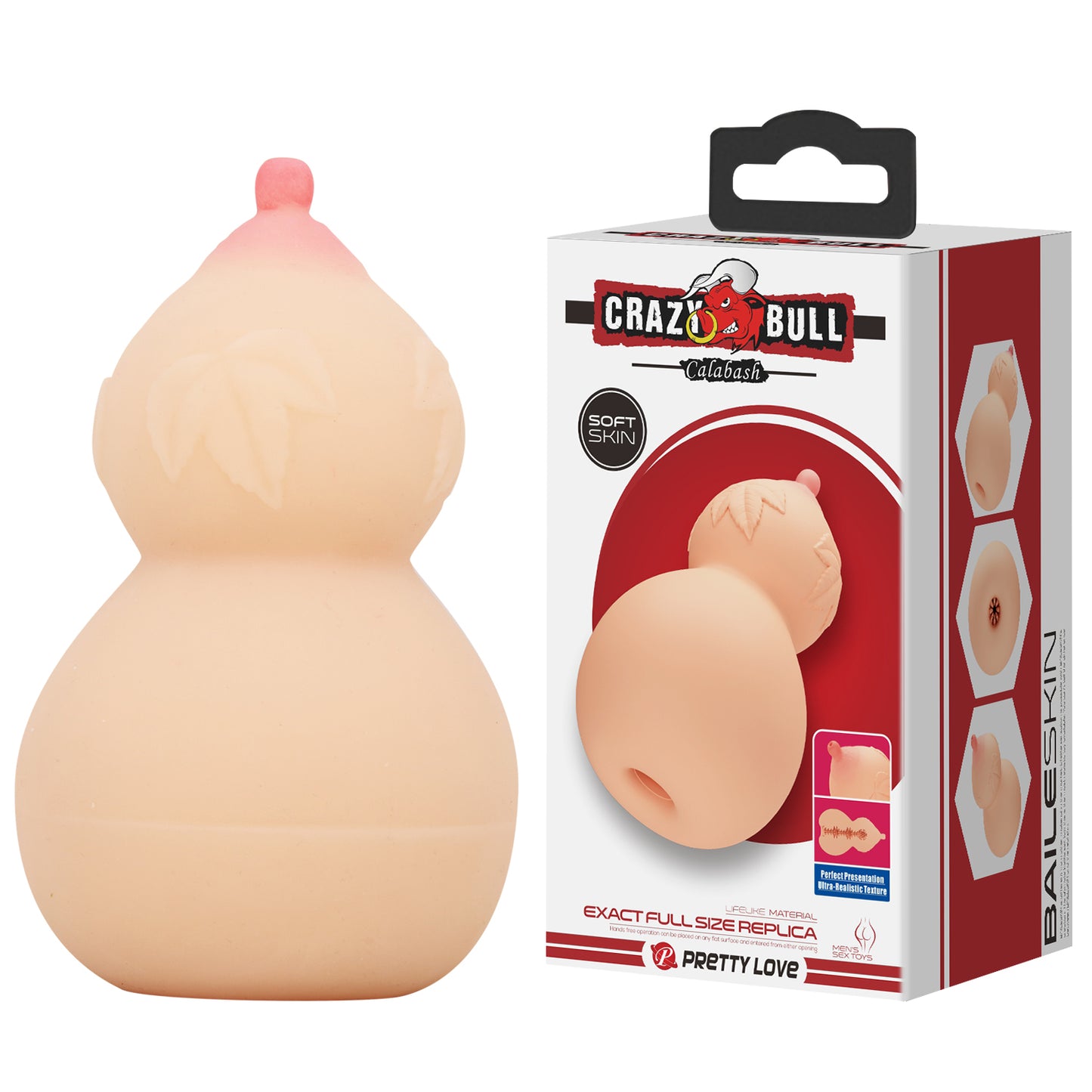 Calabash Realistic Boob Masturbator - Light