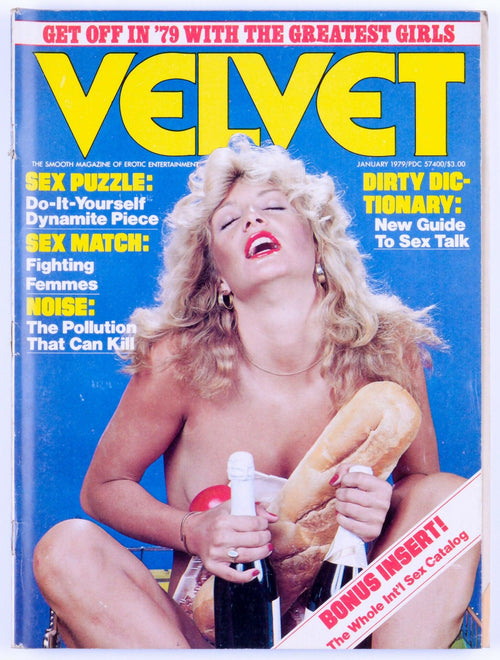 VELVET Vintage Softcore Adult Magazine Vol. 2 No. 4 January 1979 Includes Poster