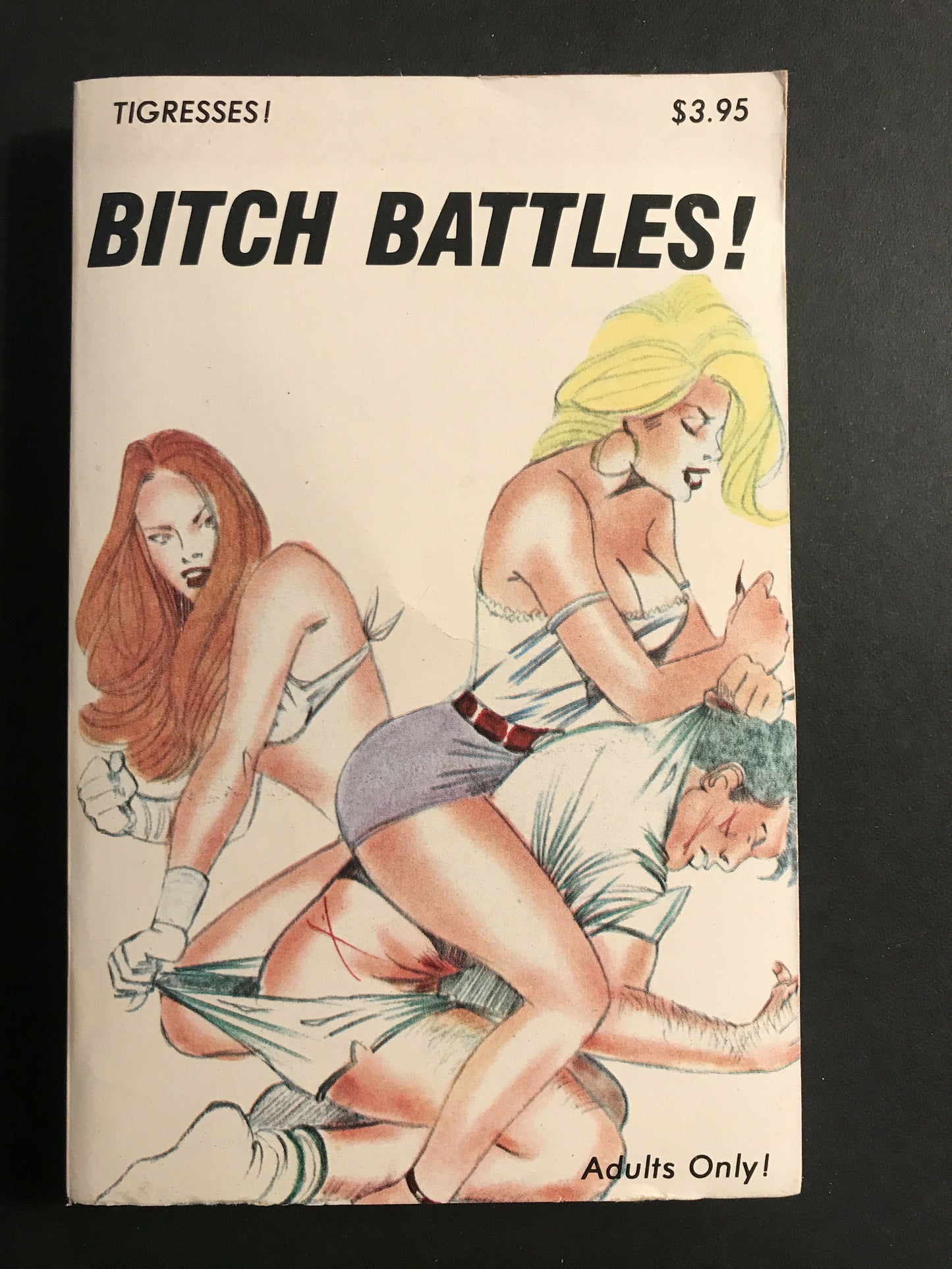Vintage 1986 Straight Pulp Sleaze Book “BITCH BATTLES" Tigress! TG-118