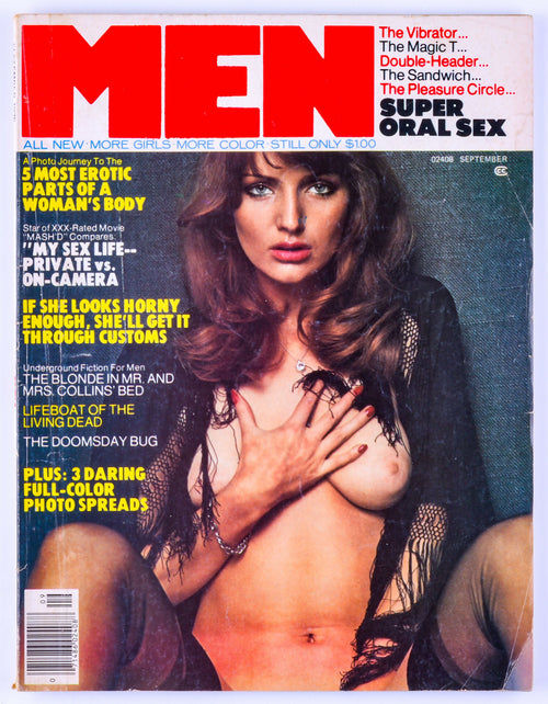 MEN September 1976 Vol. 25 No. 9 Vintage Softcore Adult Magazine - Suzette Howe