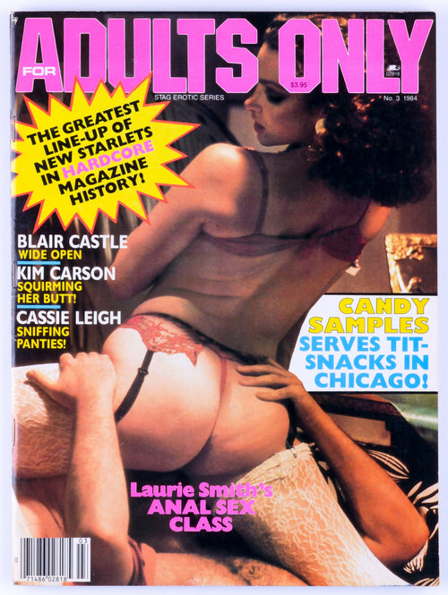 FOR ADULTS ONLY 1984 Vol. 5 No. 3 Vintage Softcore Adult Magazine - Shauna Grant, Blair Castle, Kim Carson, Cassie Leigh, Laurie Smith, Candy Samples, Gina Carnale, Bridgette Monet