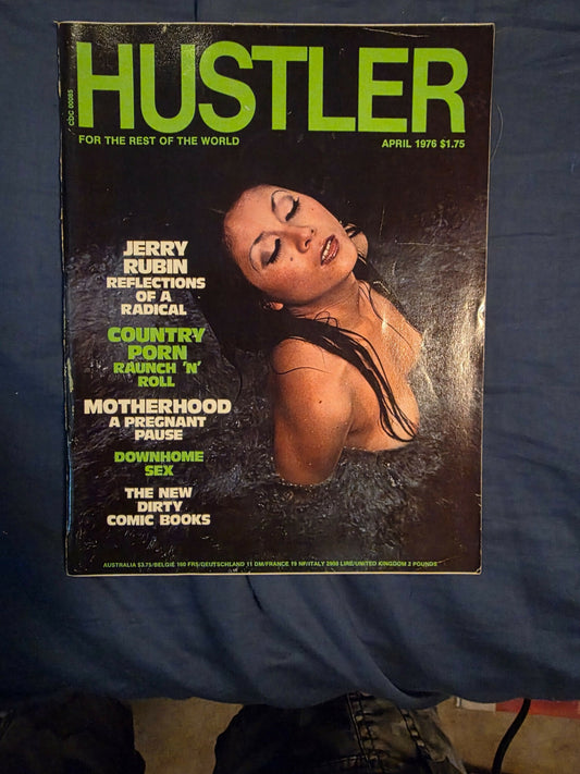 Vintage Hustler Magazine April 1976 Original Issue Jerry Rubin