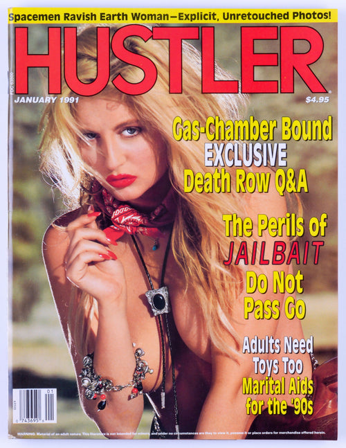 HUSTLER Vintage Softcore Adult Magazine Vol. 17 No. 7 January 1991