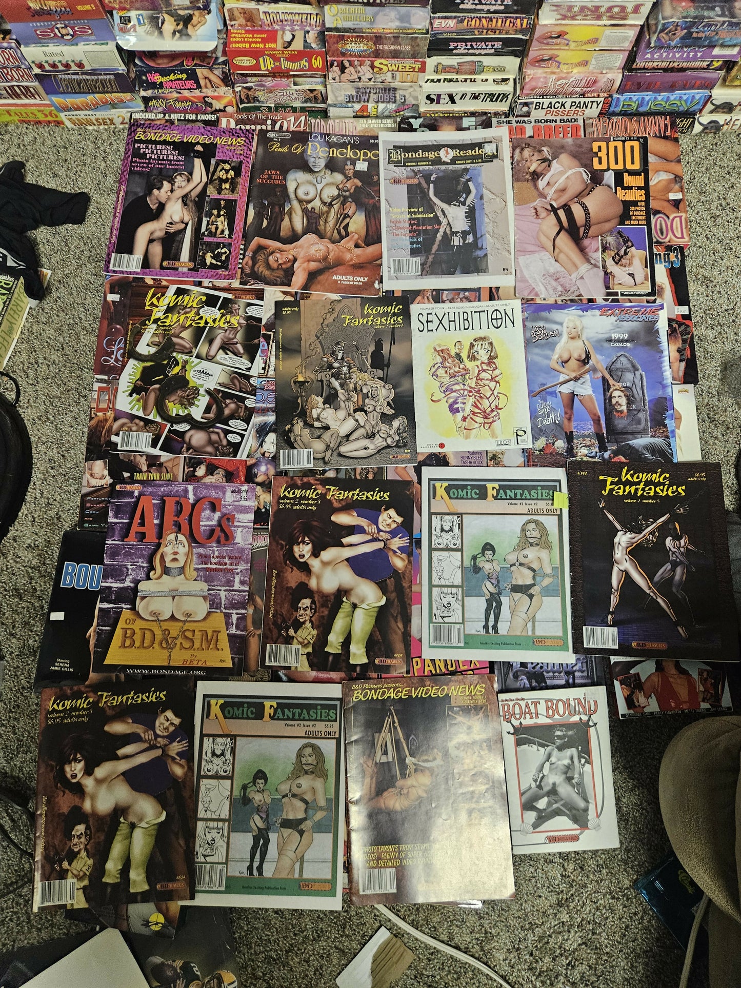 VERY RARE BDSM Comic/Magazine/VHS lot