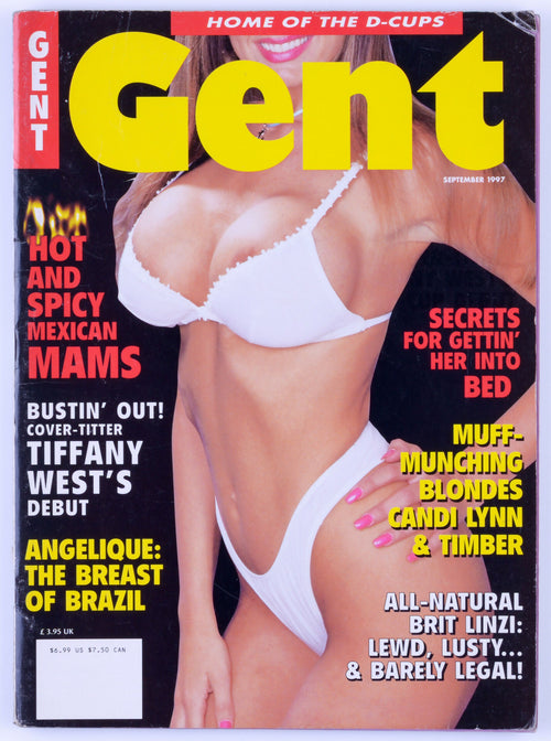 GENT Softcore Adult Big Tits Magazine Vol. 38 No. 9 September 1997 - Linzi Dawn McKenzie, Tiffany West, Candi Lynn