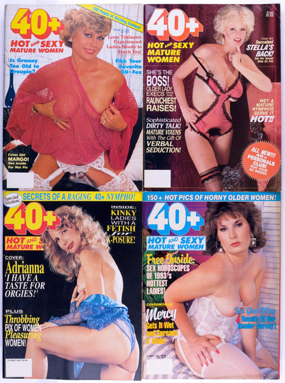 40+ By Elton Publishing Mature Adult Magazine Lot Of 23 1989 - 1994 *Fair To Excellent Condition*