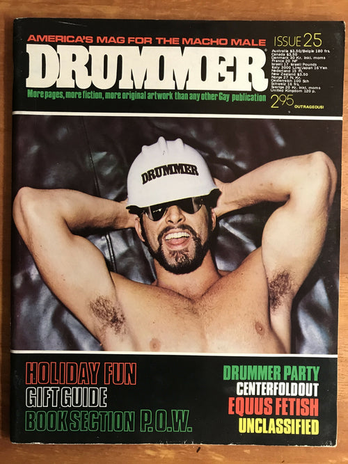 Drummer #25 Gay Men's Leather Magazine 1978 Macho Horses Big Mike Poster