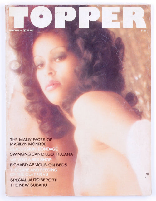 Topper March 1976 Vol. 19 No. 4 Softcore Vintage Magazine