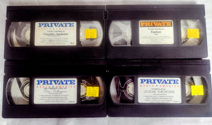 Private VHS Tapes Lot Of 4 No Box