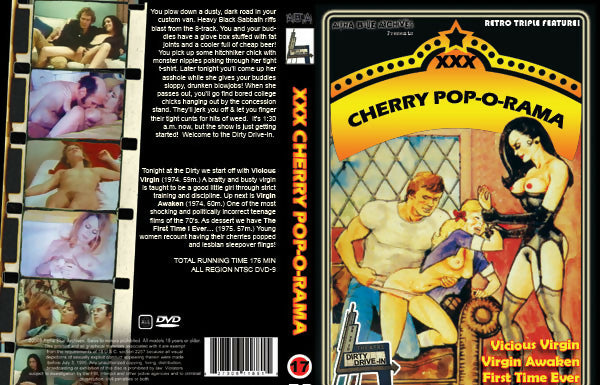 Cherry Pop-O-Rama Triple Feature Dirty Drive In Alpha Blue Archives DVD