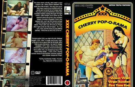 Cherry Pop-O-Rama Triple Feature Dirty Drive In Alpha Blue Archives DVD