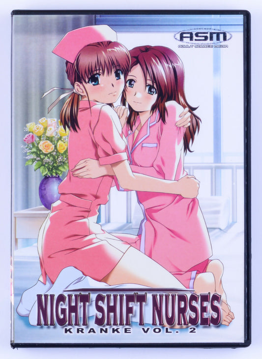 NIGHT SHIFT NURSES KRANKE VOL. 2 Hardcore Uncensored Hentai Japanese Dubbed Anime Threesome MFF DVD 30min & 30min Bonus Video Adult Source Media 2007